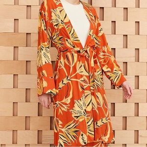 Women Patterned Shawl Kimono